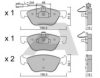 AISIN BPFI-1032 Brake Pad Set, disc brake